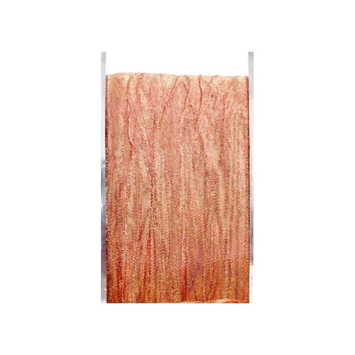 PLISSE' RONDELLE 38MM 15MT GOLD PINK